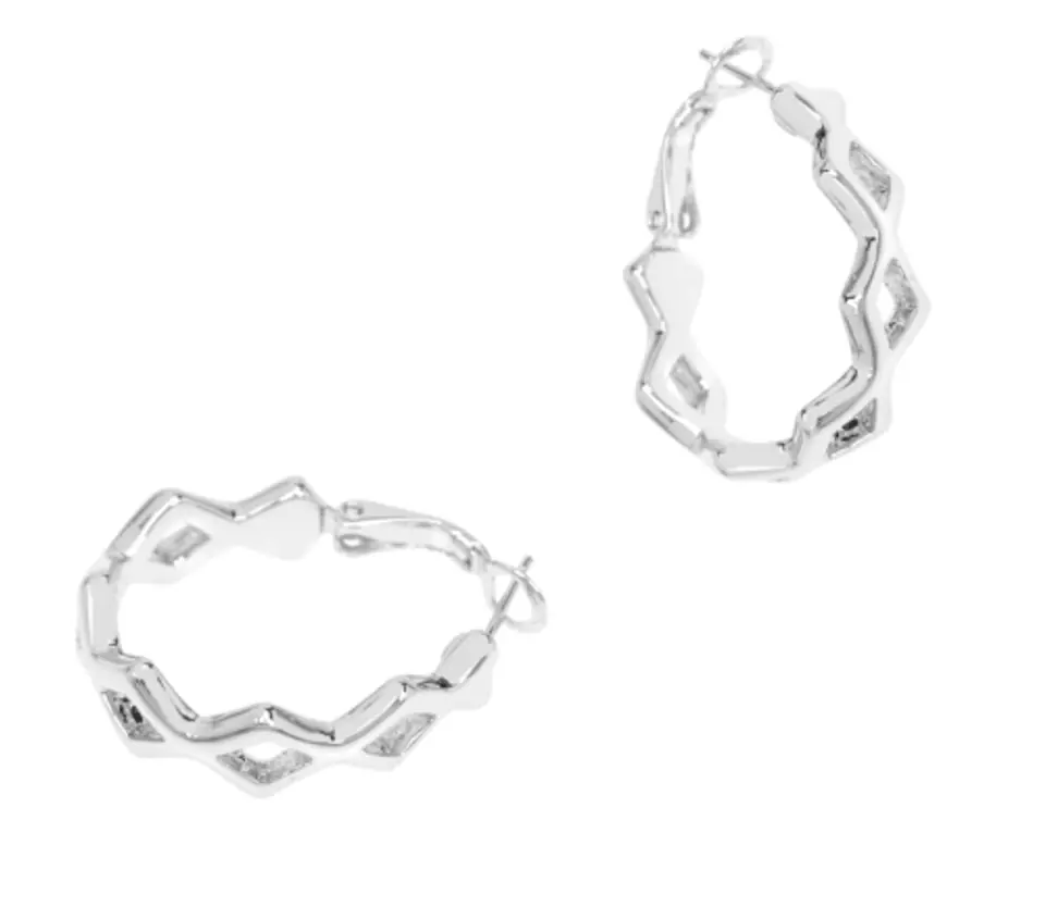⁨Kolczyki nowoczesne koła (P4996AG)⁩ w sklepie Wasserman.eu