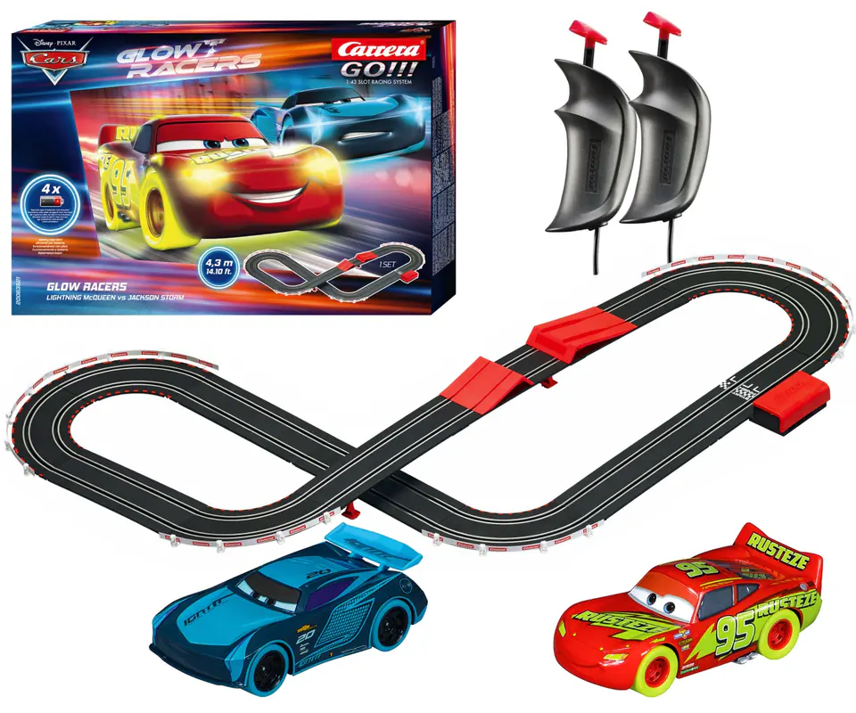 ⁨Carrera Go 20063521 Disney Pixar Cars - Glow Racers 4,3m⁩ at Wasserman.eu