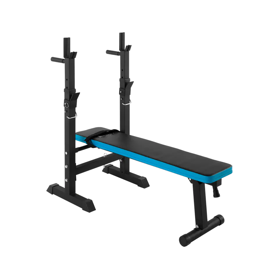 ⁨Adjustable straight weight bench with REBEL ACTIVE stands⁩ at Wasserman.eu