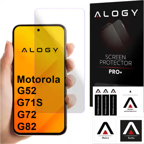 ⁨Szkło hartowane do Motorola Moto G52 / G71s / G72 / G82 na ekran Screen Protector Pro+ 9H Alogy⁩ w sklepie Wasserman.eu
