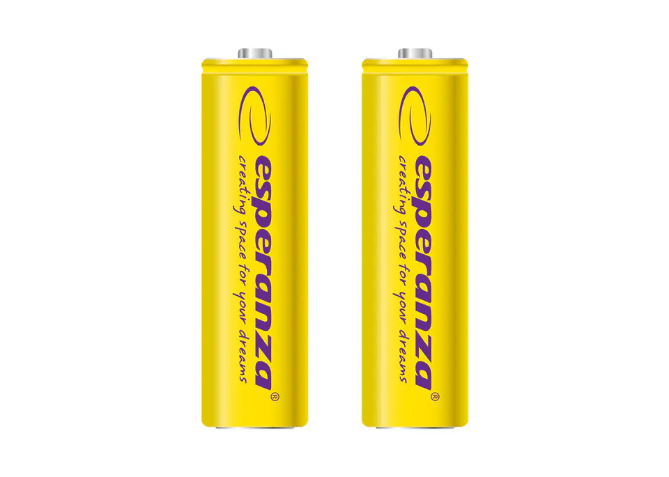 ⁨EZA103Y Rechargeable Ni-Mh AA 2000mAh 2pcs yellow Esperanza⁩ at Wasserman.eu