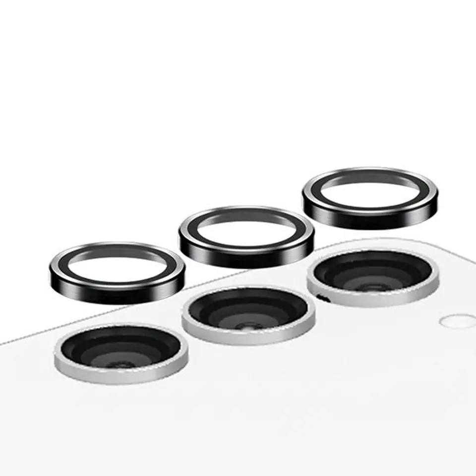 ⁨PanzerGlass Hoops Camera Sam S23 FE czarny/black 0460 camera lens protector hoop optic rings⁩ w sklepie Wasserman.eu