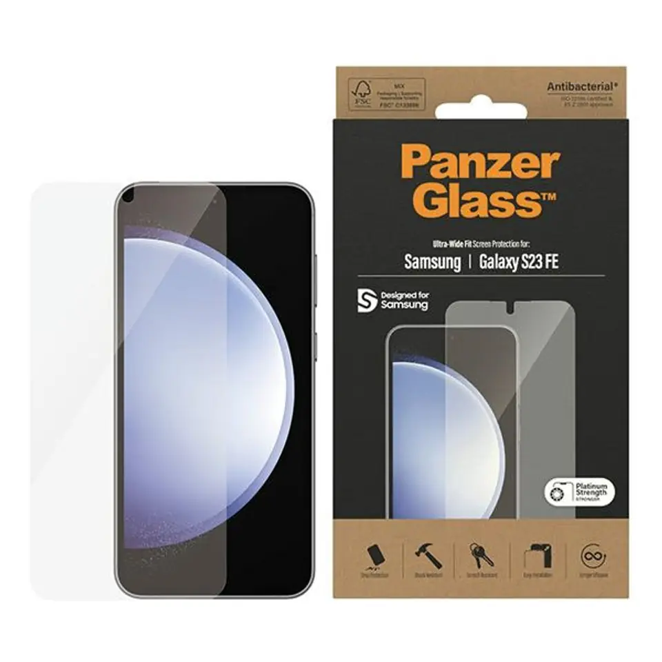 ⁨PanzerGlass Ultra-Wide Fit Sam S23 FE S711 Screen Protection 7341⁩ w sklepie Wasserman.eu