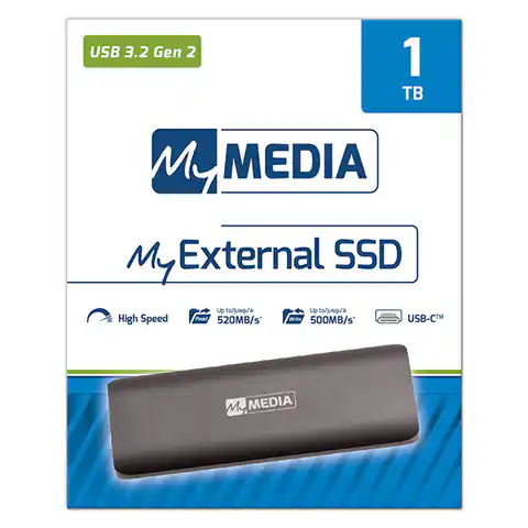 ⁨SSD MyMedia zewnętrzny USB 3.2 Gen 2, 256GB, 69284⁩ w sklepie Wasserman.eu
