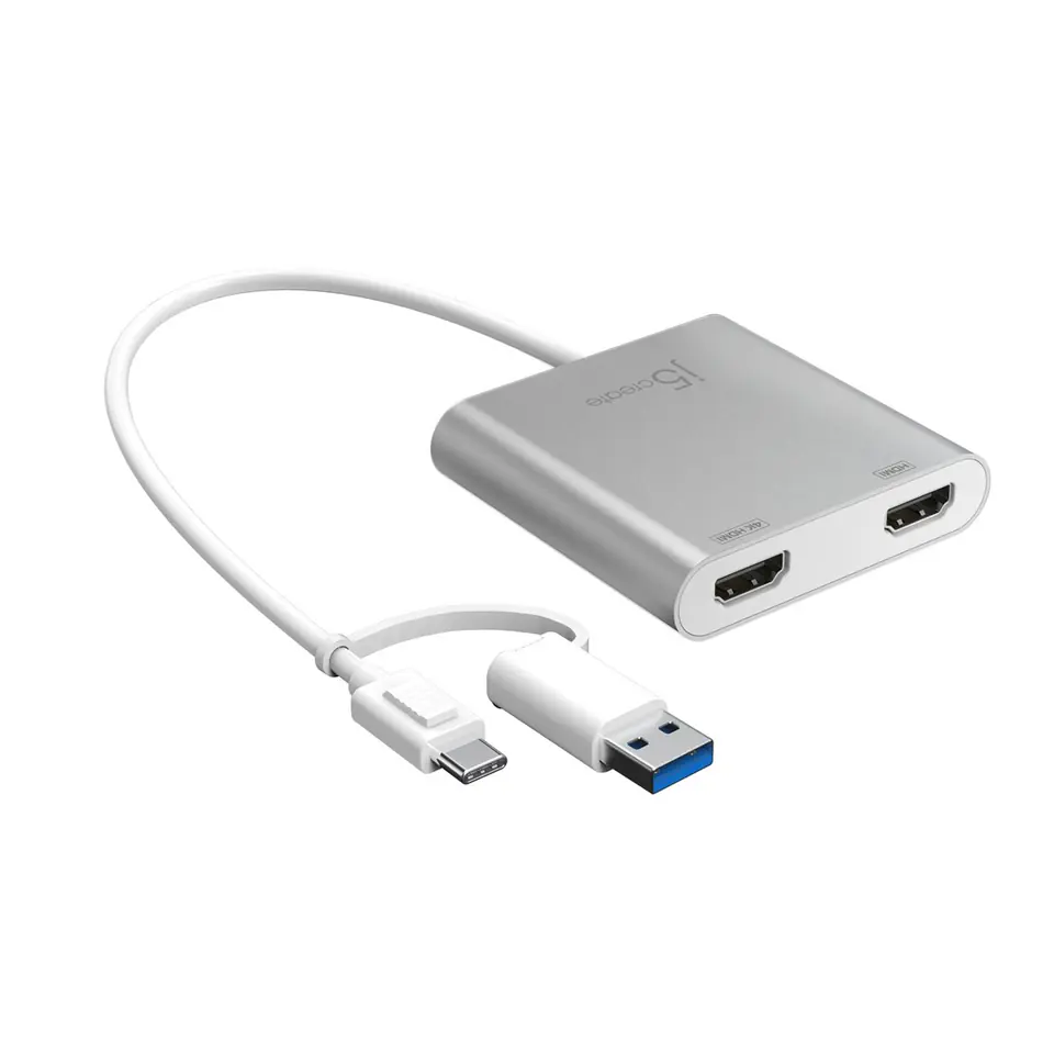 ⁨j5create JCA365-N USB-C® to Dual HDMI™ Multi-Monitor Adapter⁩ at Wasserman.eu