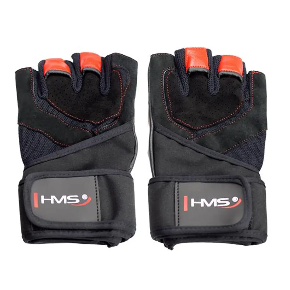 ⁨RST01 BLACK/RED ROZM. S RĘKAWICE NA SIŁOWNIĘ HMS⁩ w sklepie Wasserman.eu