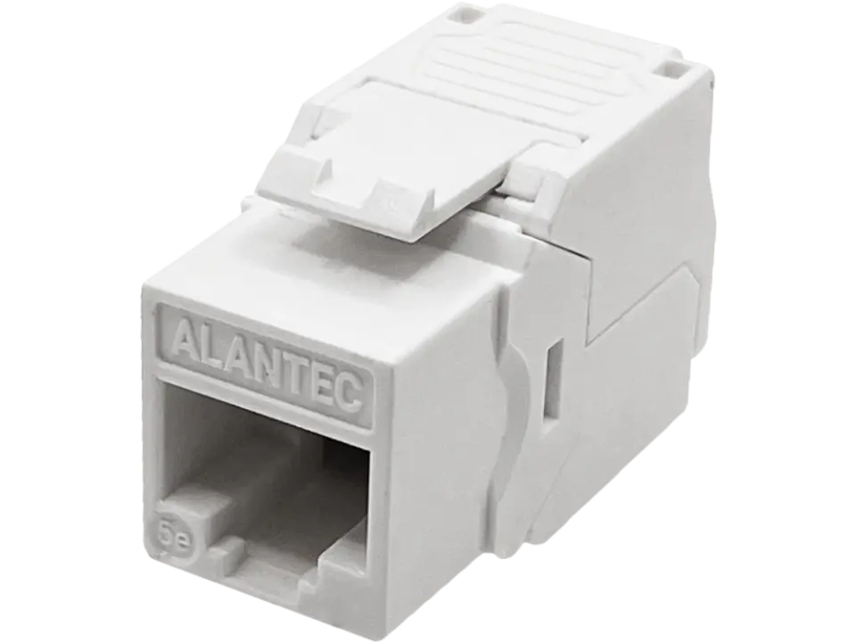 Moduł keystone RJ45 beznarzędziowy UTP kat.5e, SLIM, kolor biały ALANTEC w sklepie Wasserman.eu