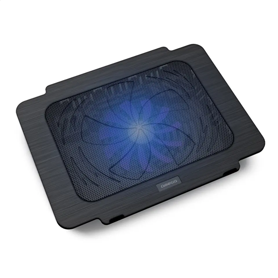 ⁨OMEGA LAPTOP COOLER PAD PODKŁADKA CHŁODZĄCA BREEZE BLACK 14CM FAN USB PORT [42151] TE⁩ w sklepie Wasserman.eu