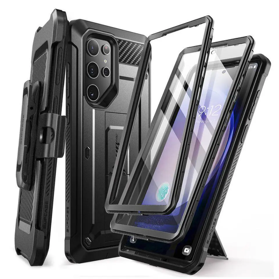 ⁨Oryginalne Etui SAMSUNG GALAXY S24 ULTRA Supcase Unicorn Beetle Pro 2-set czarne⁩ w sklepie Wasserman.eu