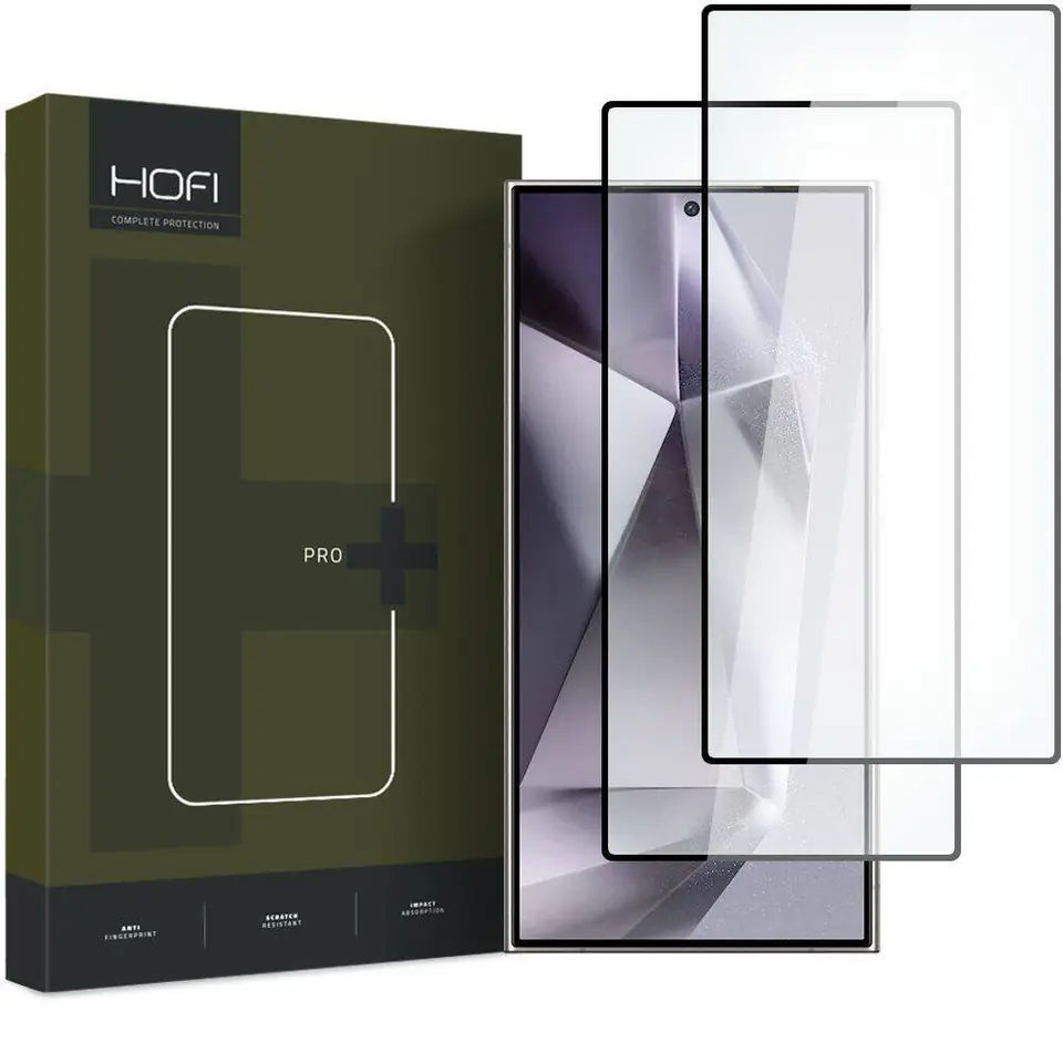 ⁨Szkło Hartowane SAMSUNG GALAXY S24 ULTRA HOFI Glass Pro+ 2-pack czarne⁩ w sklepie Wasserman.eu