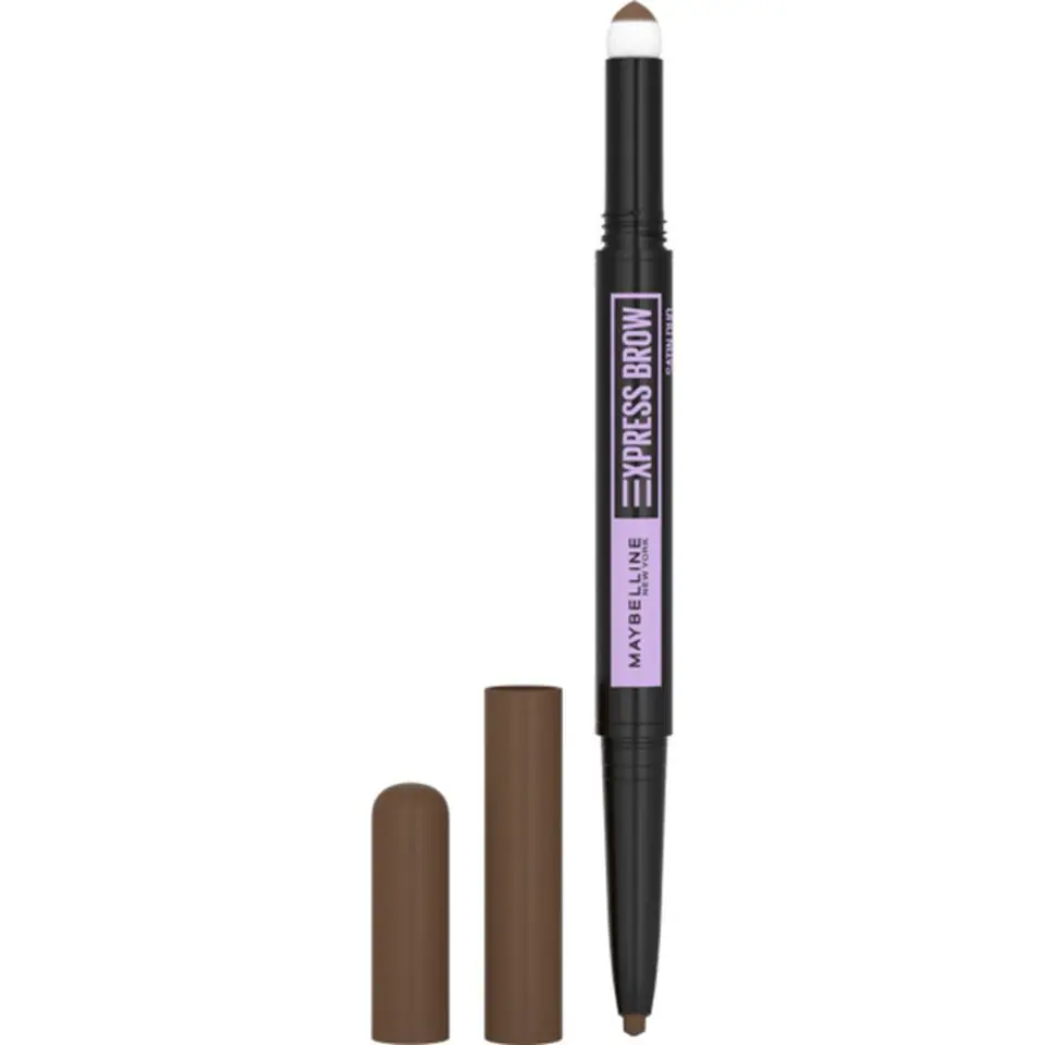 ⁨Maybelline Express Brow Satin Duo double-sided eyebrow pencil 025 Brunette 0.71g⁩ at Wasserman.eu