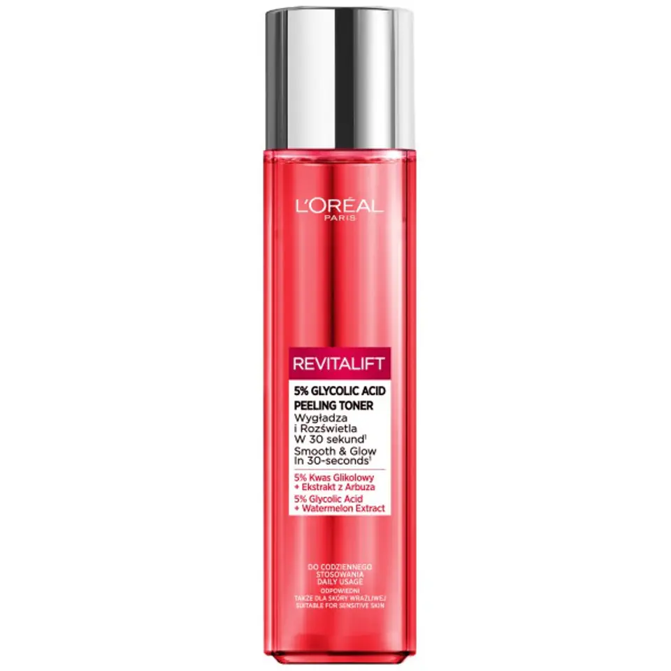 ⁨Loreal REVITALIFT Peeling-Exfoliating Toner with Glycolic Acid (5%) 180ml⁩ at Wasserman.eu