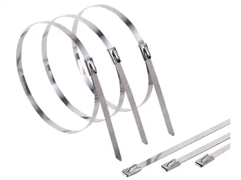 ⁨Tritites, cable ties METAL, self-locked, cable 4,6x200 Set of 100 pieces⁩ at Wasserman.eu