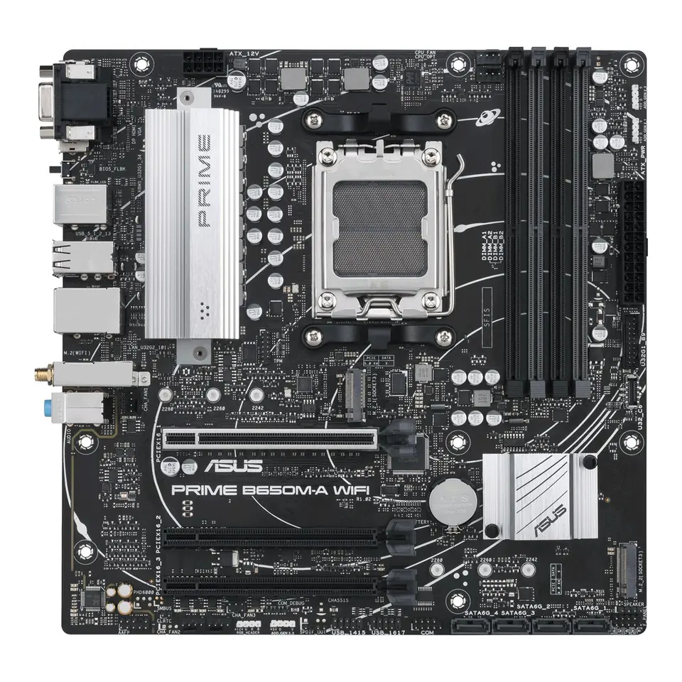 ⁨ASUS PRIME B650M-A WIFI AMD B650 Socket AM5 micro ATX⁩ at Wasserman.eu