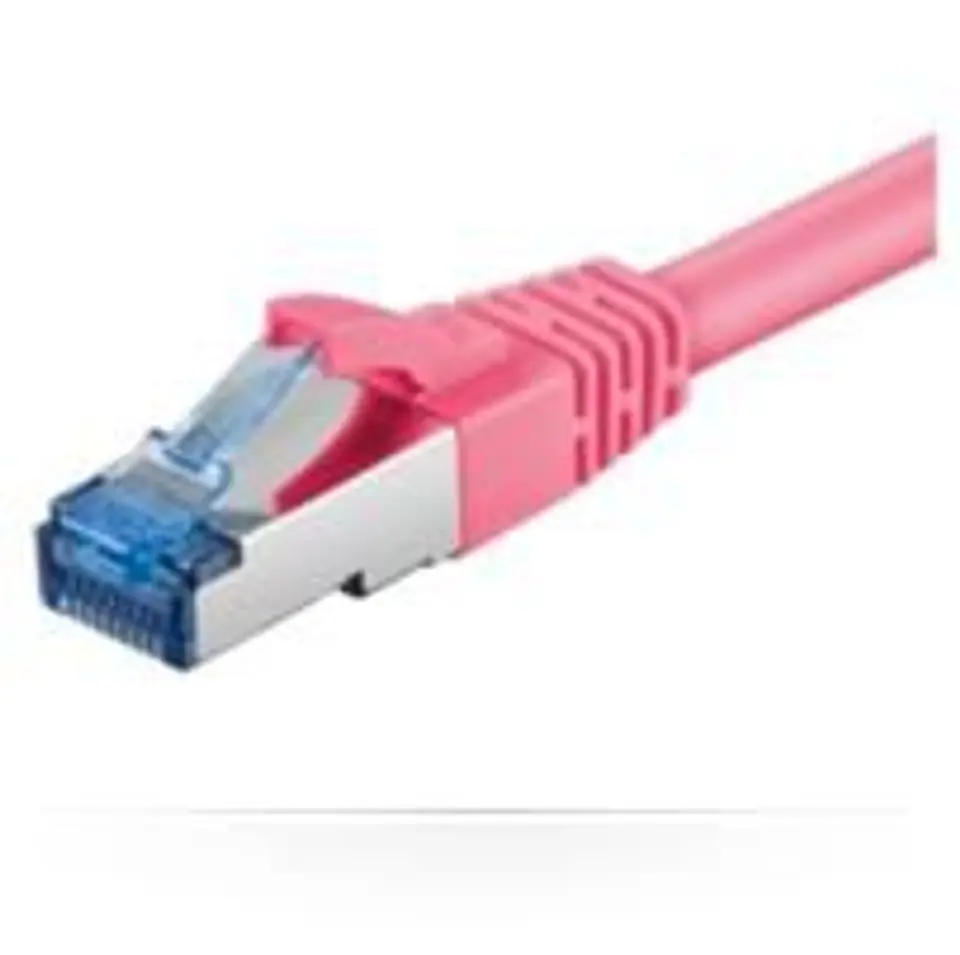 ⁨MicroConnect S/FTP CAT6A 2M Pink LSZH⁩ w sklepie Wasserman.eu