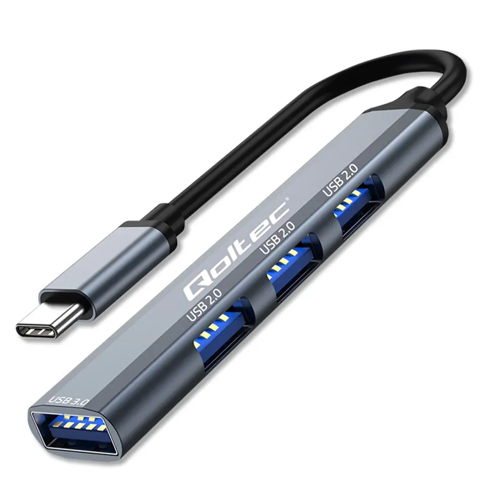 ⁨HUB adapter USB c 3.1 4in1, USB 3.0, 3x USB 2⁩ at Wasserman.eu