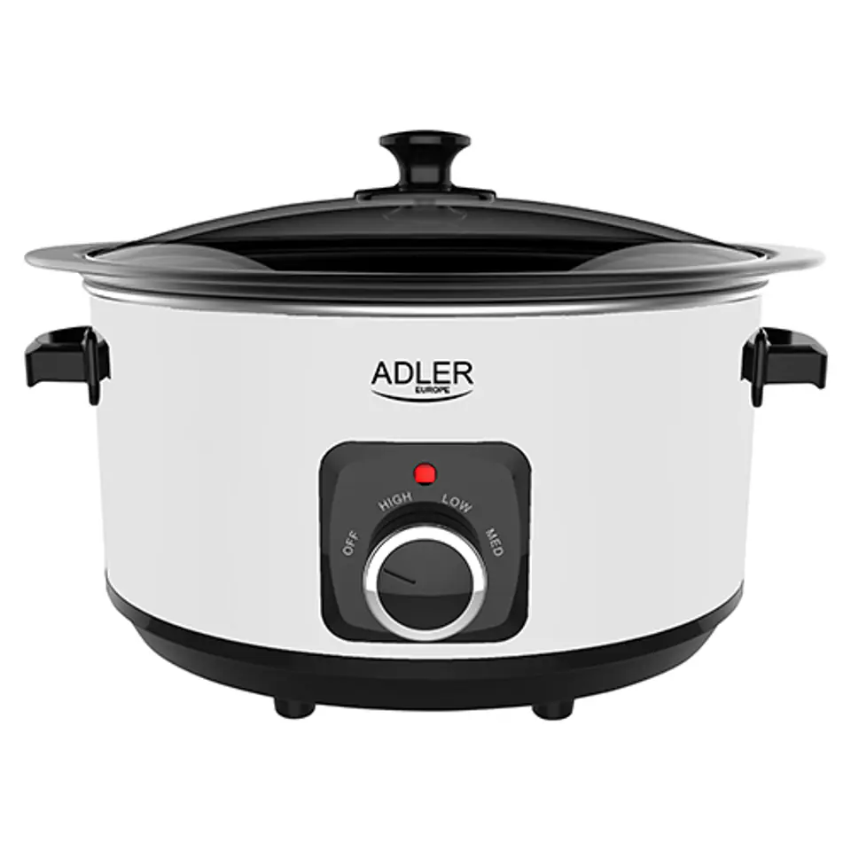 ⁨Adler AD 6413r Slow cooker, 5.8L, White Adler⁩ at Wasserman.eu