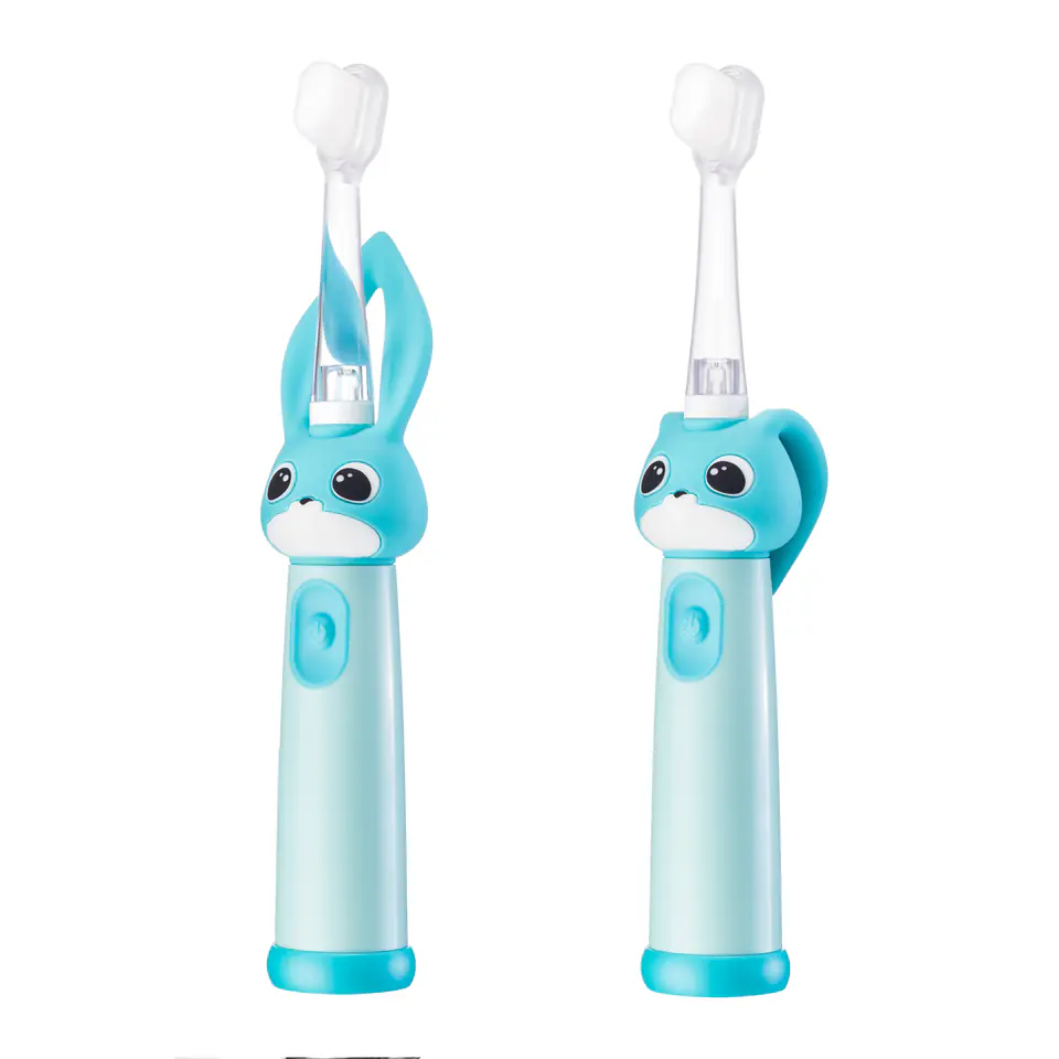 ⁨VITAMMY BUNNY LIGHT BLUE Szczoteczka soniczna dla dzieci 0-3 lata, LED, nanowłókna⁩ w sklepie Wasserman.eu
