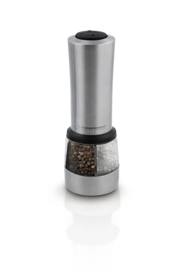 Electronic salt/pepper mill, black Klausberg - KB-7434