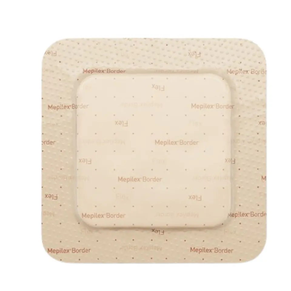 MÖLNLYCKE MEPILEX BORDER FLEX 7,5 x 7,5 cm Opatrunek chłonny piankowy, 5 szt. w sklepie Wasserman.eu