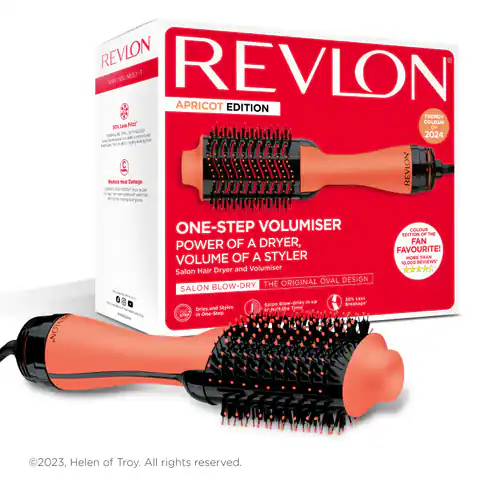 ⁨REVLON Pro Collection RVDR5222E One-Step Hair Dryer & Volumiser Apricot Suszarko-lokówka do włosów kolor brzoskwiniowy⁩ w sklepie Wasserman.eu