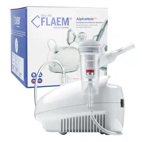 ⁨FLAEM NEW ALPHANEB 4.0 Inhalator pneumatyczno-tłokowy z nebulizatorem RF9⁩ w sklepie Wasserman.eu