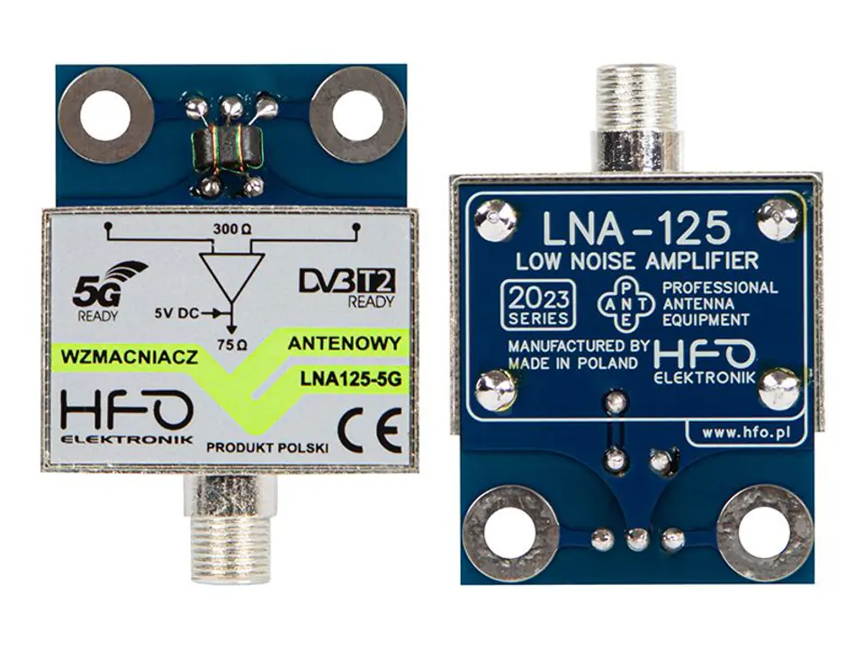 ⁨Wzmacniacz antenowy LNA-125-5G 14dB HFO ORYGINAŁ⁩ w sklepie Wasserman.eu