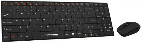 ⁨EK122K Wireless Keyboard + Mouse 2.4GHz USB Liberty Black⁩ at Wasserman.eu