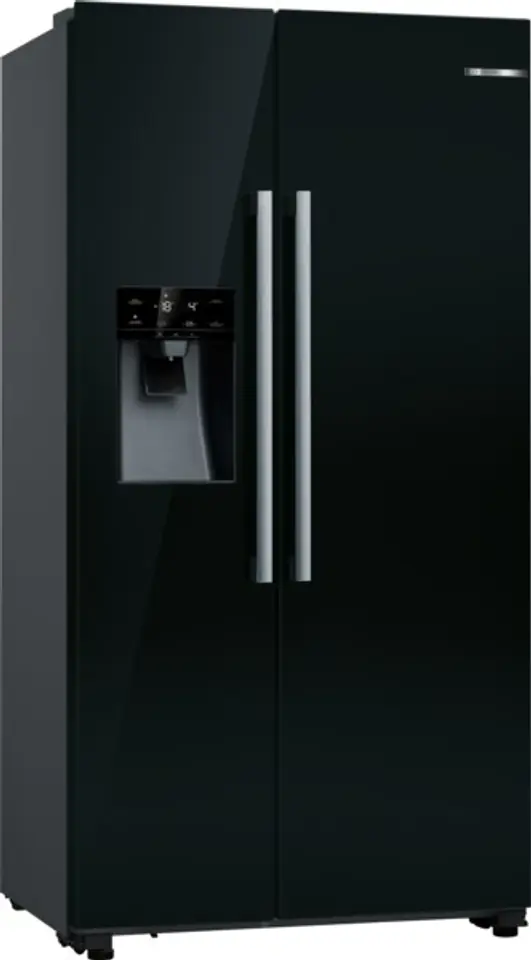 ⁨Bosch Serie 6 KAD93ABEP side-by-side refrigerator Freestanding 562 L E Black⁩ at Wasserman.eu