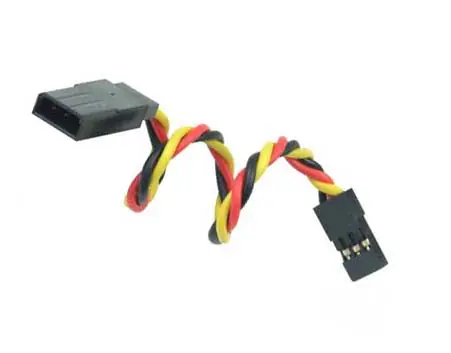 ⁨Extension servo 15 cm JR - 0,33mm2 22AWG - twisted - MSP⁩ at Wasserman.eu