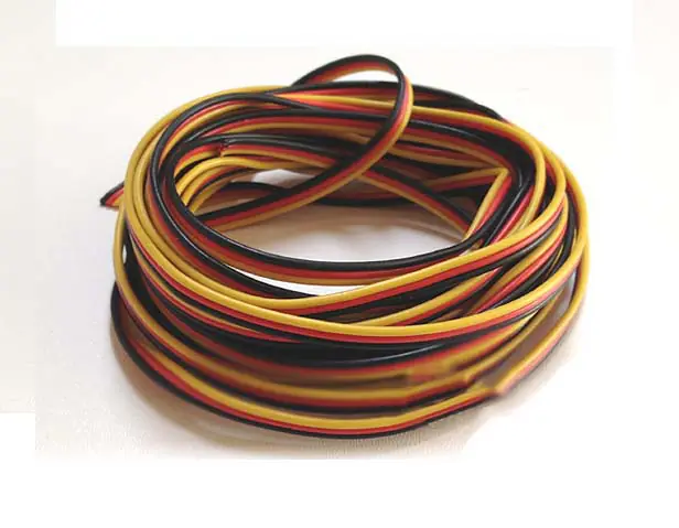 ⁨Three core servo cable 3 x 0.13 mm/1 m flat (HITEC)⁩ at Wasserman.eu