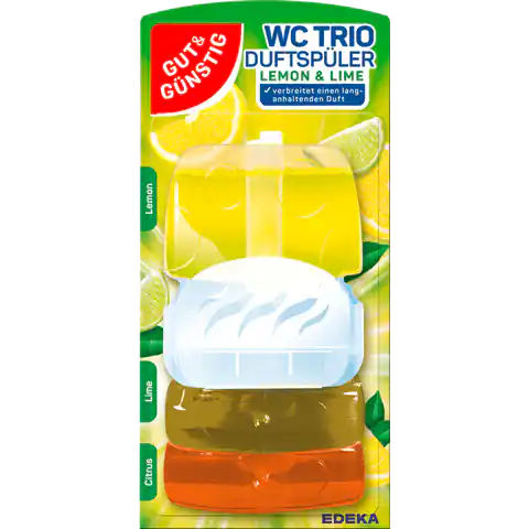 ⁨G&G WC Trio Lemon & Lime Zawieszka WC 3  x 55 ml⁩ w sklepie Wasserman.eu