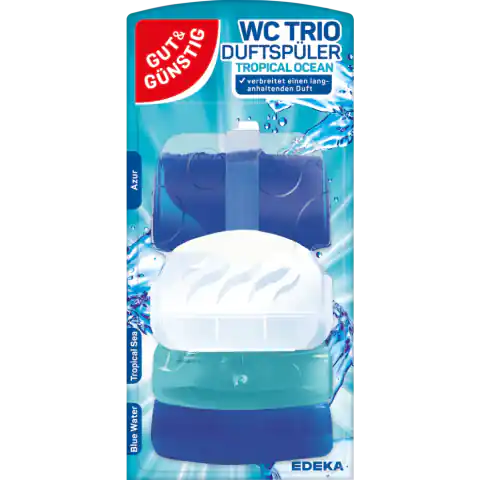⁨G&G WC Trio Tropical Ocean Zawieszka WC 3 x 55 ml⁩ w sklepie Wasserman.eu