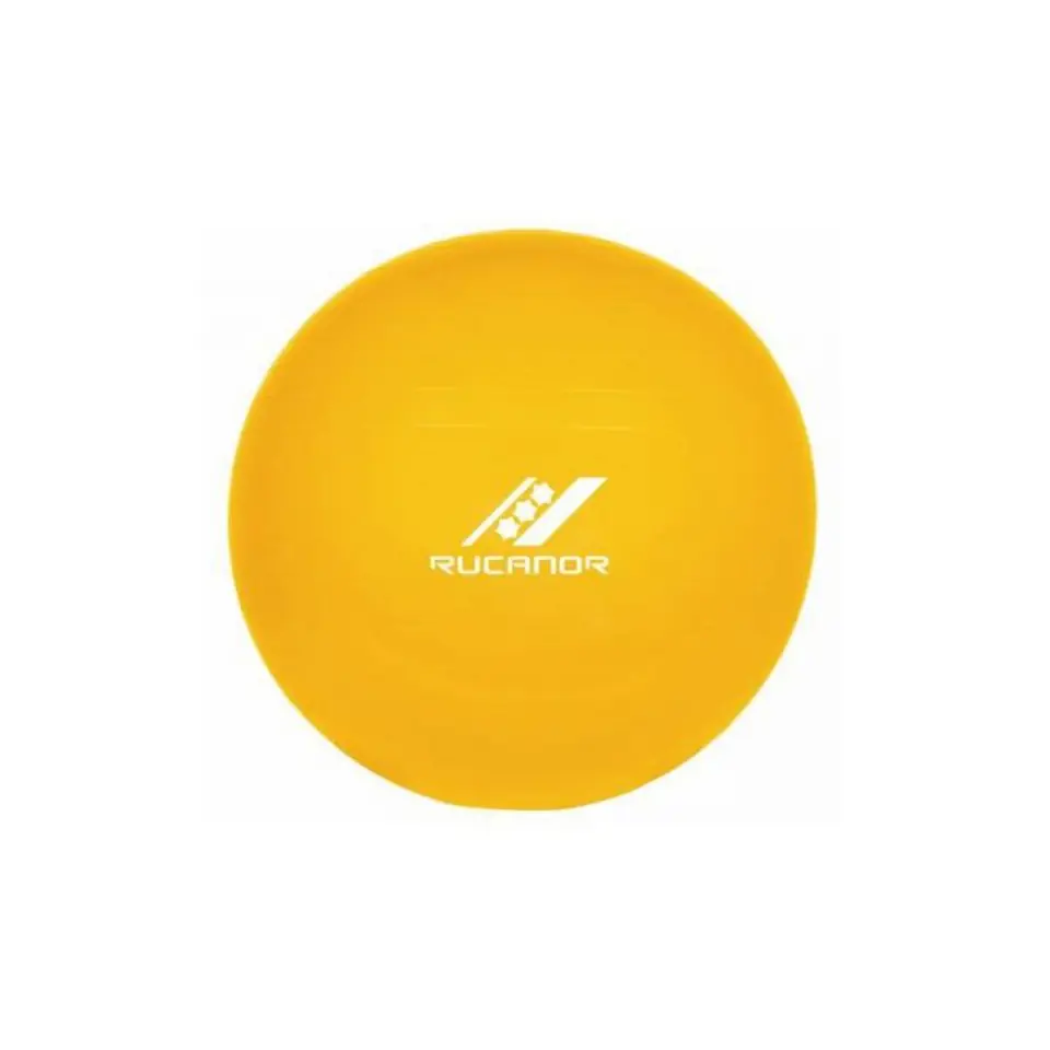 ⁨Piłka gimnastyczna Rucanor Gym Ball 45cm żółta + pompka (kolor Żółty, rozmiar N/A)⁩ w sklepie Wasserman.eu