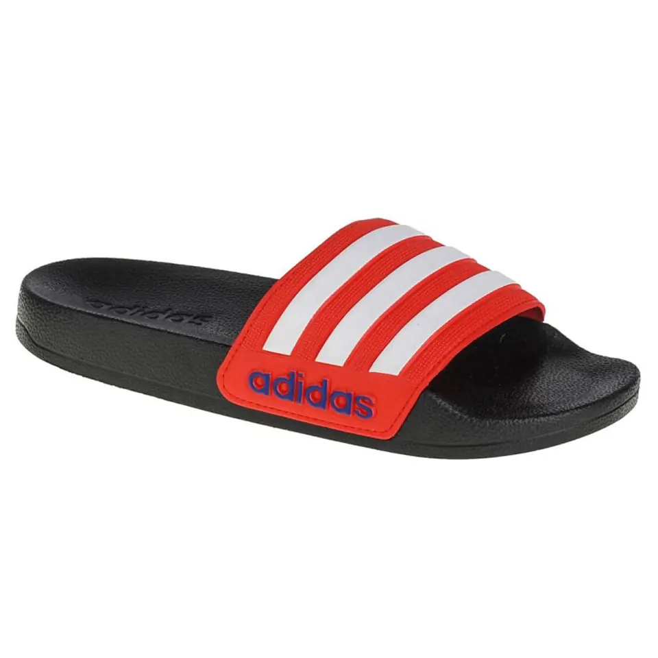 ⁨Klapki adidas Adilette Shower Slides Jr (kolor Czerwony, rozmiar 29)⁩ w sklepie Wasserman.eu