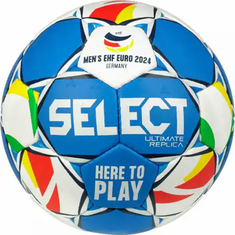 ⁨Piłka ręczna Select Ultimate Replica Ehf Euro 24T26 (kolor Niebieski, rozmiar 3)⁩ w sklepie Wasserman.eu