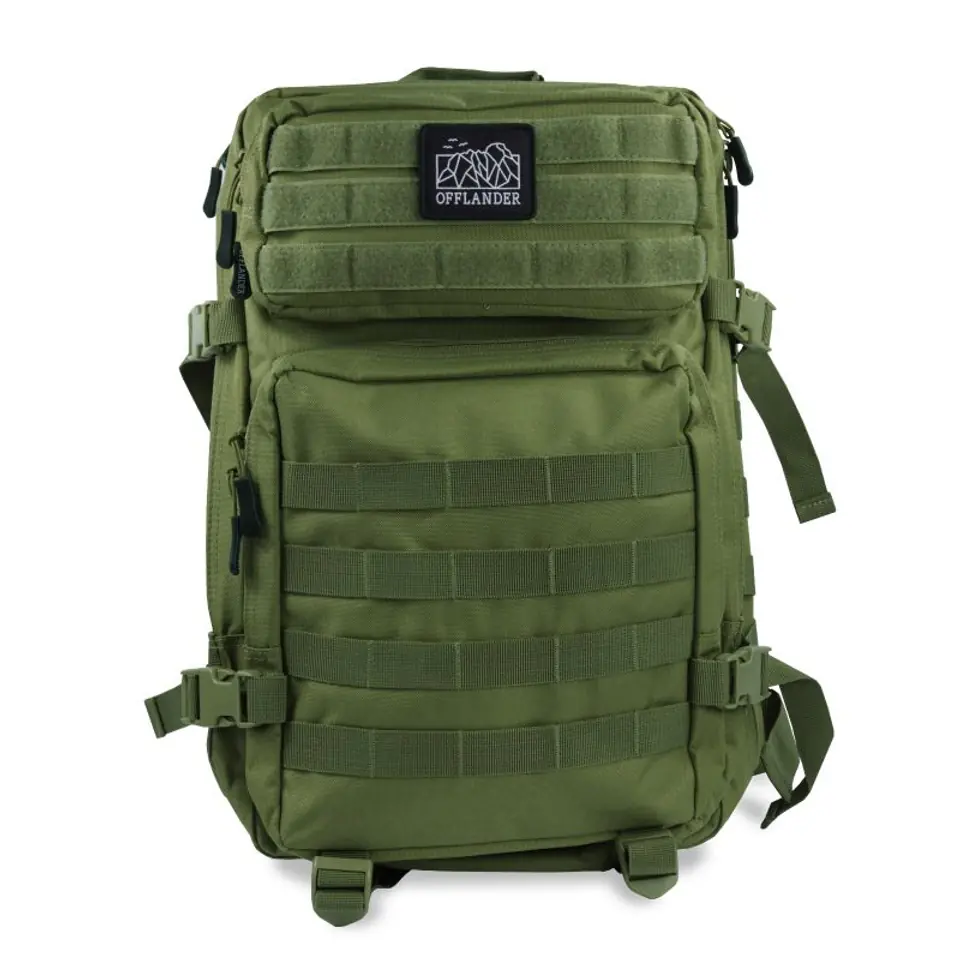 ⁨Plecak turystyczny Offlander Survival 43L (kolor Zielony)⁩ w sklepie Wasserman.eu