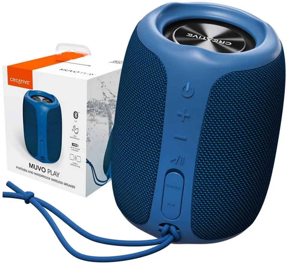 ⁨Creative Labs Creative MUVO Play Stereo portable speaker Blue 10 W⁩ at Wasserman.eu