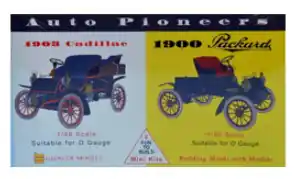 ⁨Model plastikowy - Pionierzy motoryzacji Auto Pioneers - 1903 Cadillac / 1900 Packard - Glencoe Models (2szt)⁩ w sklepie Wasserman.eu