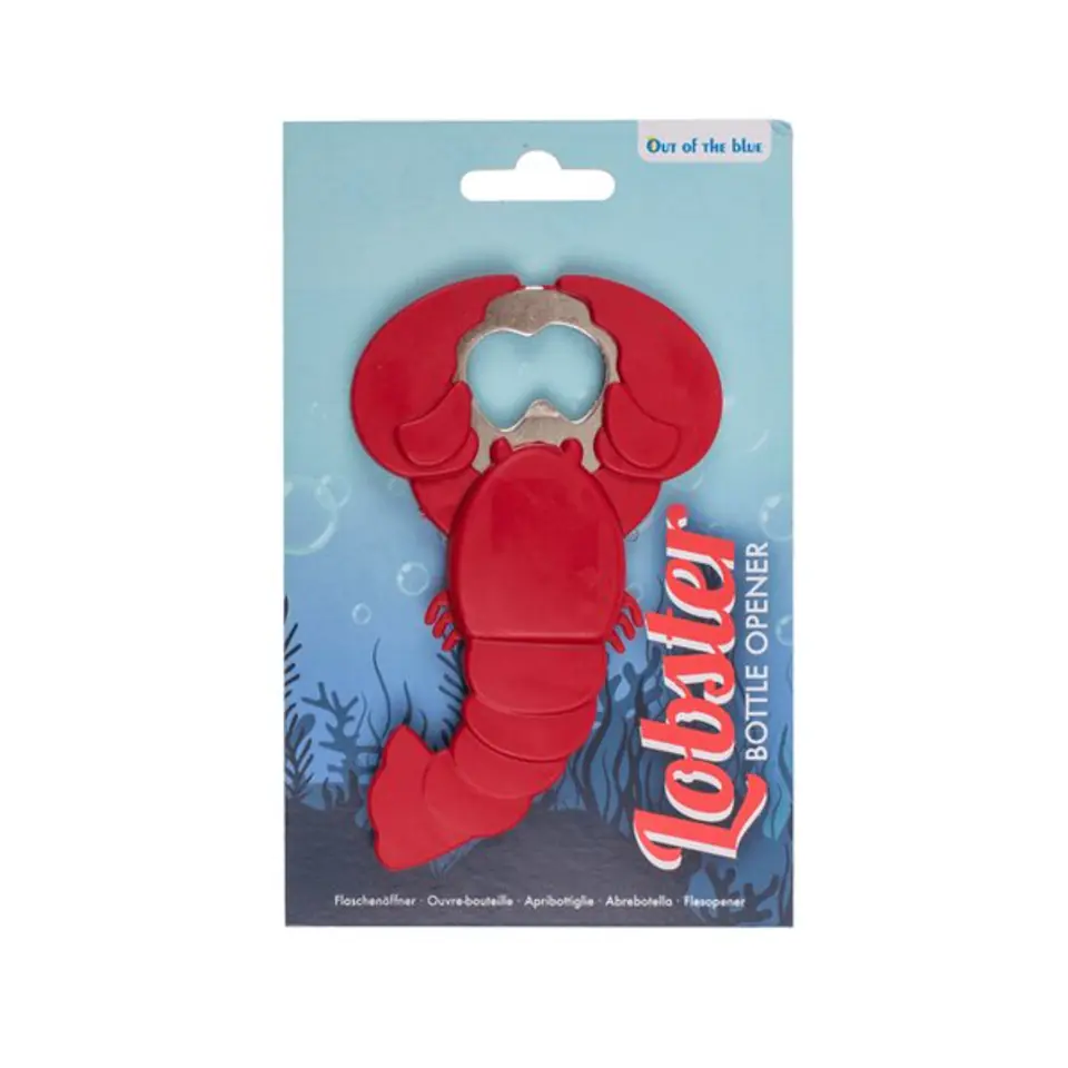 ⁨Metal opener in rubber case - Lobster⁩ at Wasserman.eu