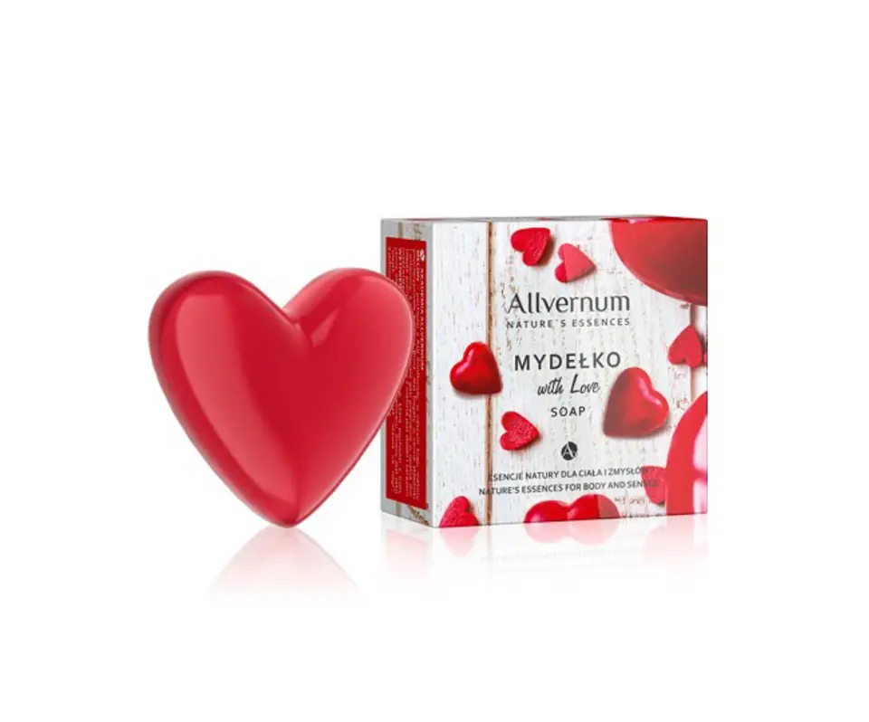 ⁨Allvernum Nature`s Essences Mydełko w kostce With Love  80g⁩ w sklepie Wasserman.eu