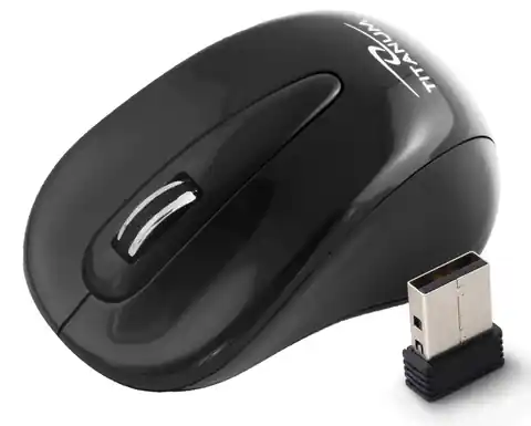 ⁨TM104K Wireless Mouse 2.4GHz 3D Optical USB Torpedo Titanum⁩ at Wasserman.eu