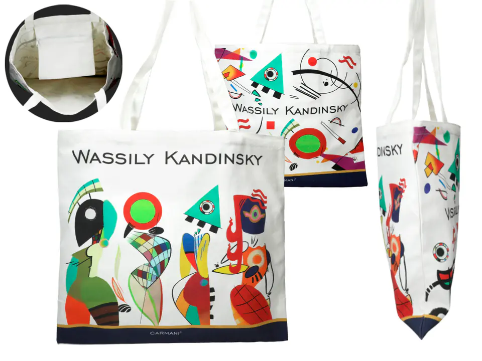 ⁨Torba płócienna - W. Kandinsky (CARMANI)⁩ w sklepie Wasserman.eu