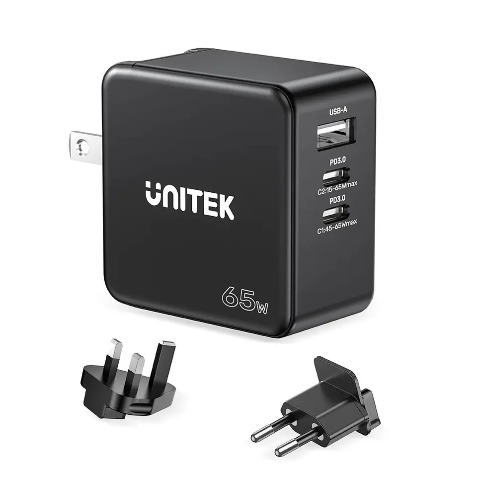 ⁨UNITEK P1117B mobile device charger Black⁩ at Wasserman.eu