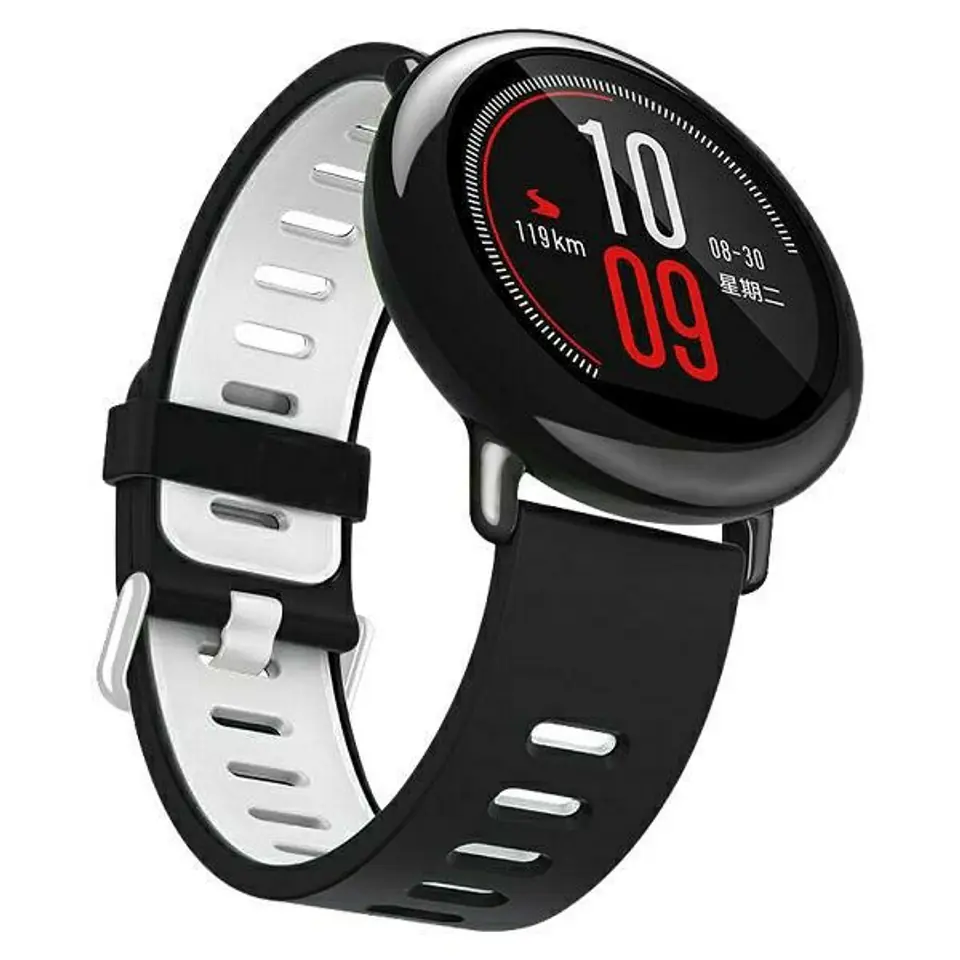 ⁨Beline pasek Watch 22mm Double ColorSilicone czarno-biały black/white box⁩ w sklepie Wasserman.eu
