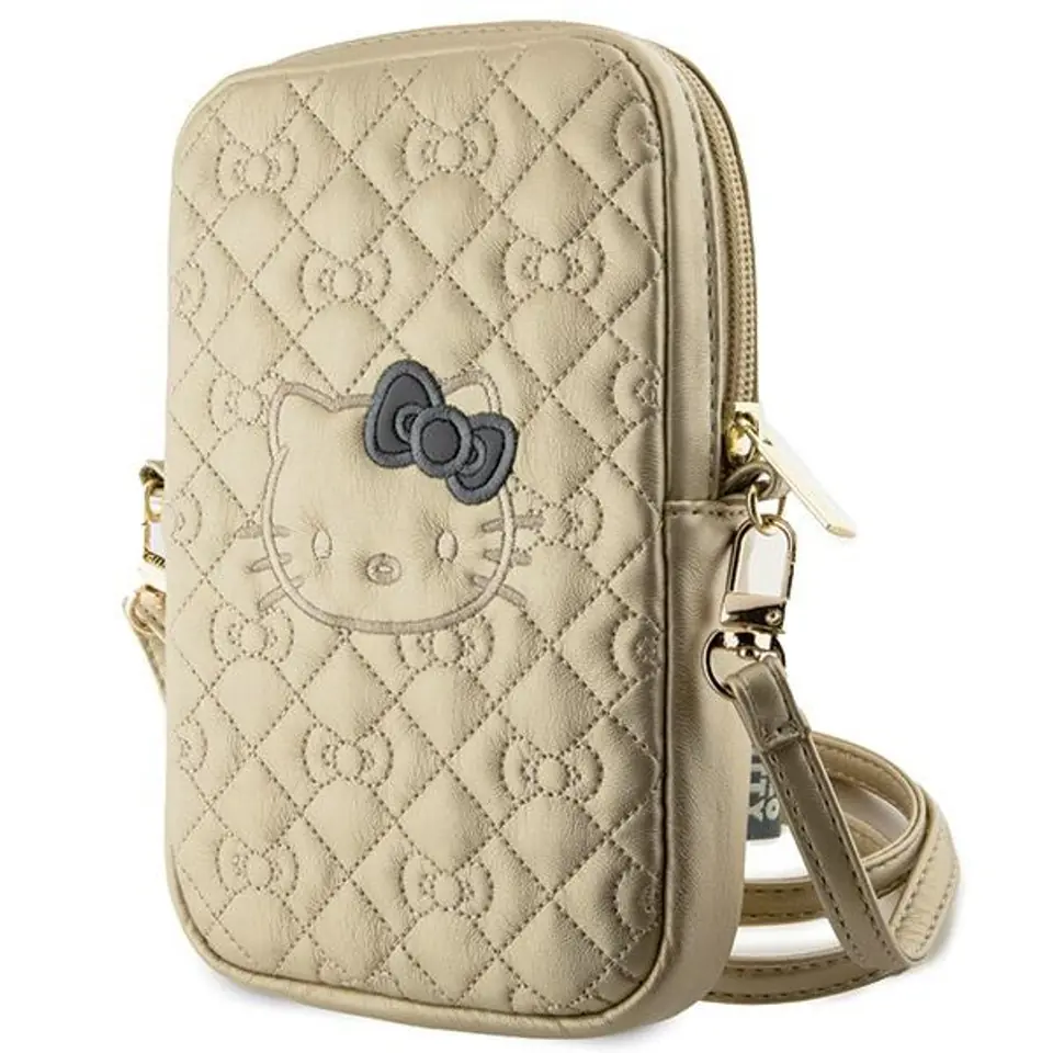 Hello Kitty Torebka HKPBPEKHBPD złoty/gold Quilted Bows Strap w sklepie Wasserman.eu