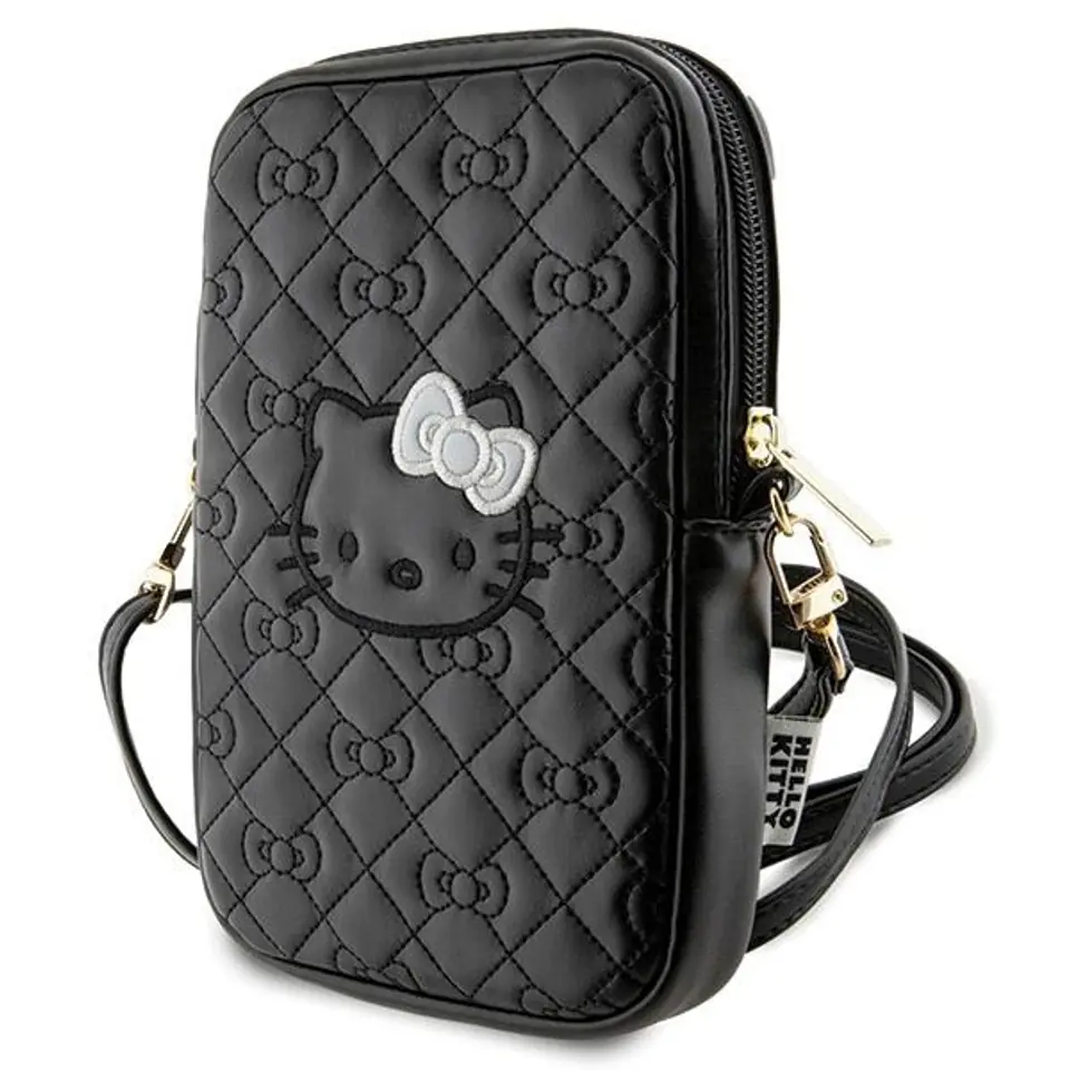 ⁨Hello Kitty Torebka HKPBPEKHBPK czarny/black Quilted Bows Strap⁩ w sklepie Wasserman.eu