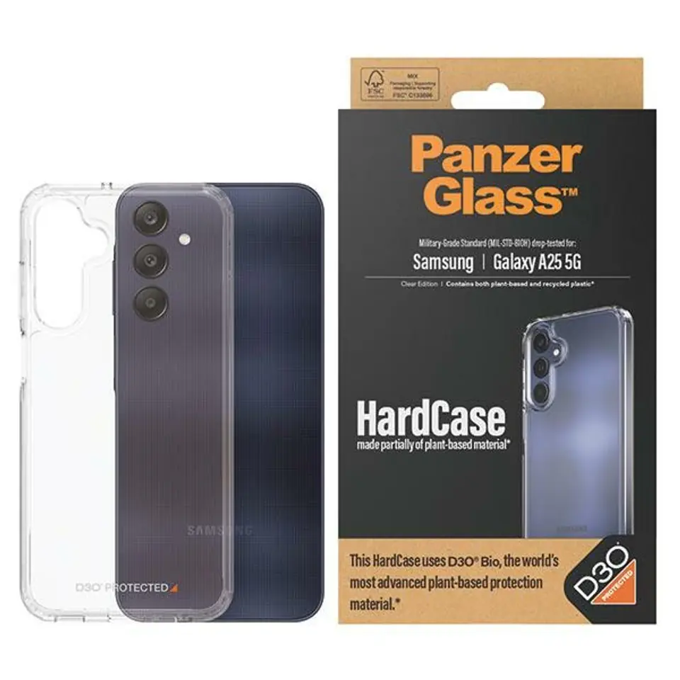 ⁨PanzerGlass HardCase Sam A25 5G D3O 3xMilitary grade transparent 0466⁩ w sklepie Wasserman.eu