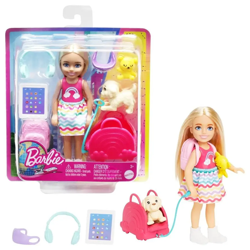 ⁨Barbie Chelsea w podróży Lalka HJY17⁩ w sklepie Wasserman.eu