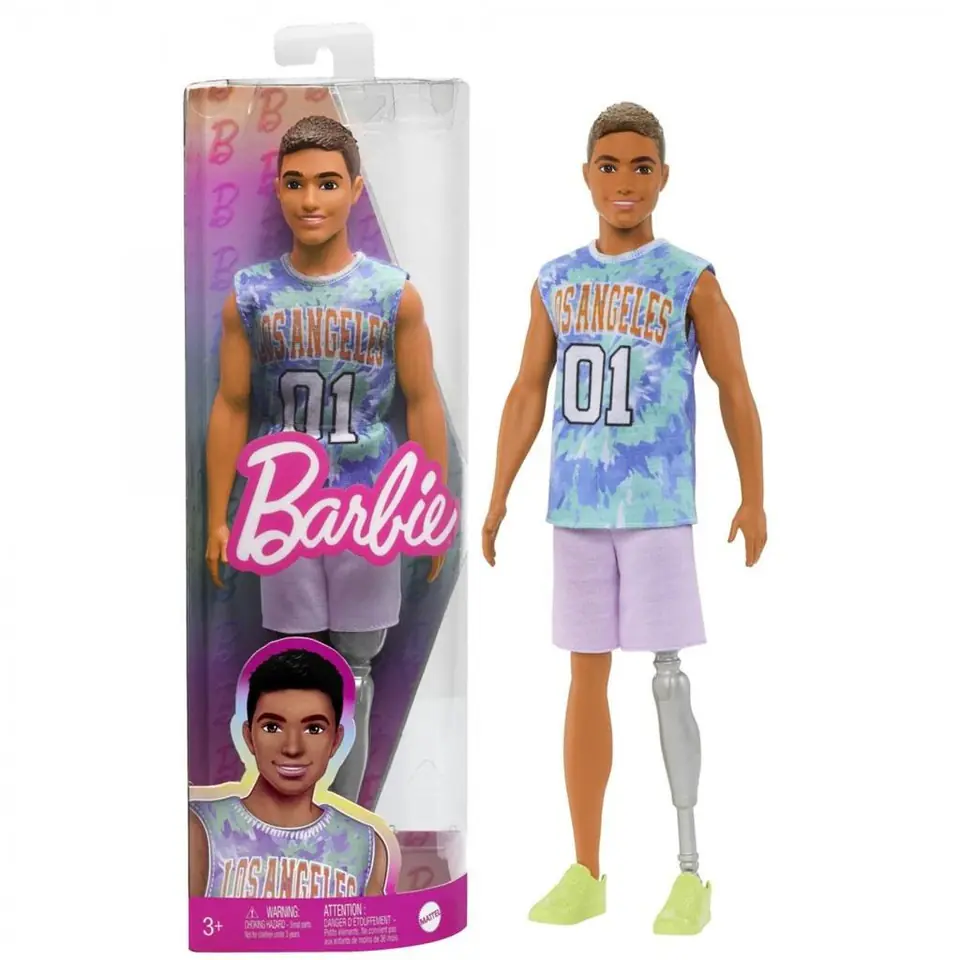 ⁨Barbie Fashionistas. Ken z protezą nogi HJT11⁩ w sklepie Wasserman.eu